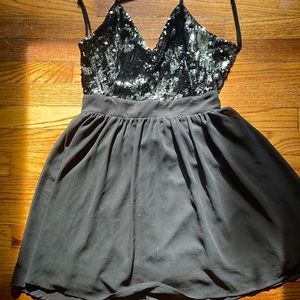 Backless Black Dress